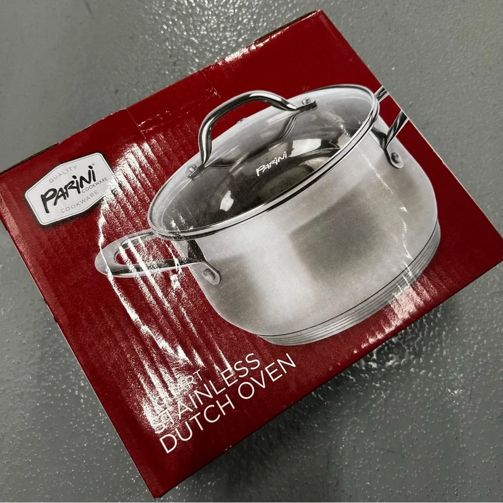 PARINI 4 Quart Stainless Dutch Oven